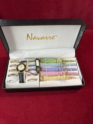 New  Navarre Interchangeable Watch Womens Small Face 5 Colors