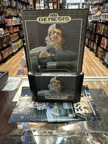 Eswat City Under Siege with Case & Manual (Sega Genesis, Vintage Video game)