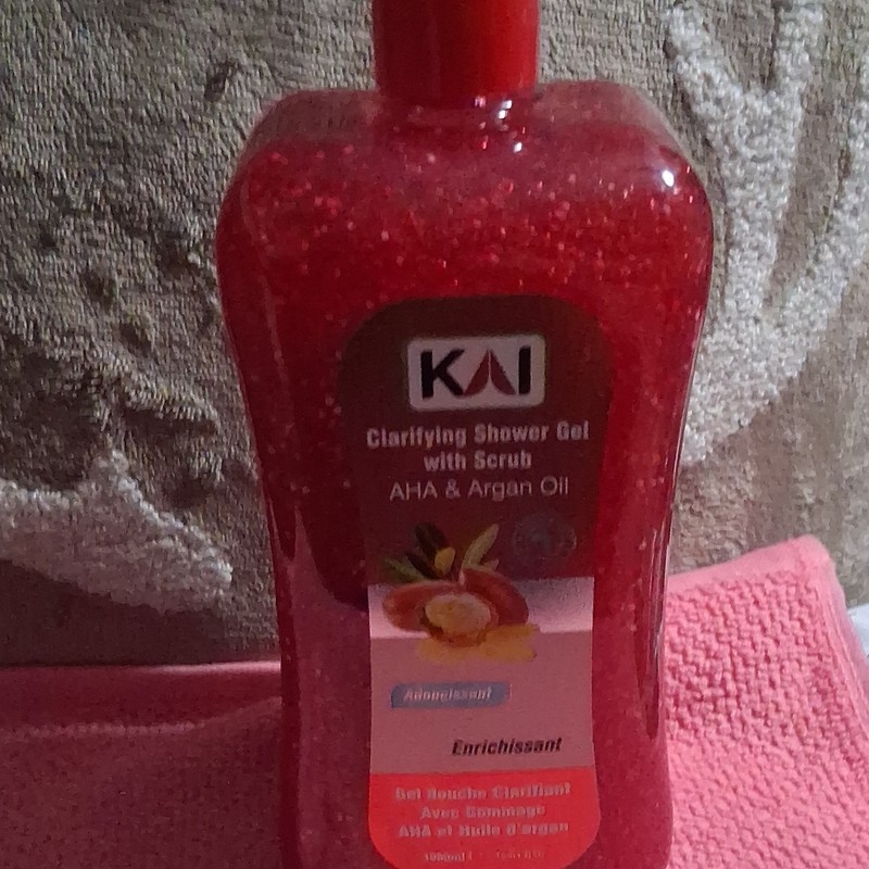 KAI Clarifying Shower Gel Scrub AHA & Argan Oil Pomegranate 1.69 fl oz