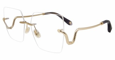 Roberto Cavalli VRC077 Eyeglasses Eye Glasses 0300 Rose Gold Authentic New 59mm