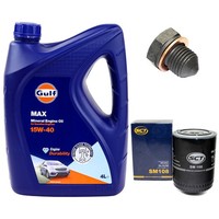 MotoröL Filter Set 15W-40 4 Liter + ÖLablassschraube FüR Audi 80 A6 VW Passat