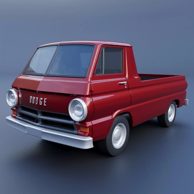 3D Resin Printed Dodge A100 Pickup in 1/25 Scale