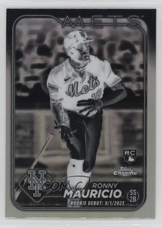 2024 Topps Chrome Update Rookie Debut Negative Refractor Ronny Mauricio 1j0t