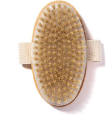 Dry Body Brush   Eco-Friendly Natural Bristles for Gentle Exfoliation, Skin