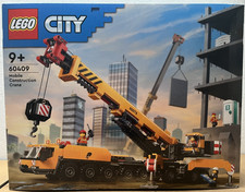 LEGO City 60409 Mobiler Baukran 2024 Baustelle Bauset Kranfahrzeug 16 Räder 9+