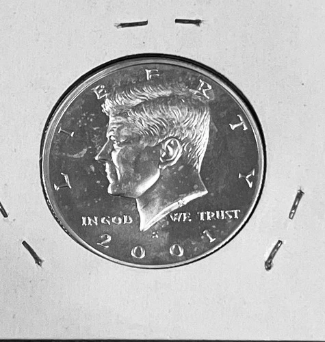 2001 S Kennedy Proof Silver Half Dollar 90% silver.