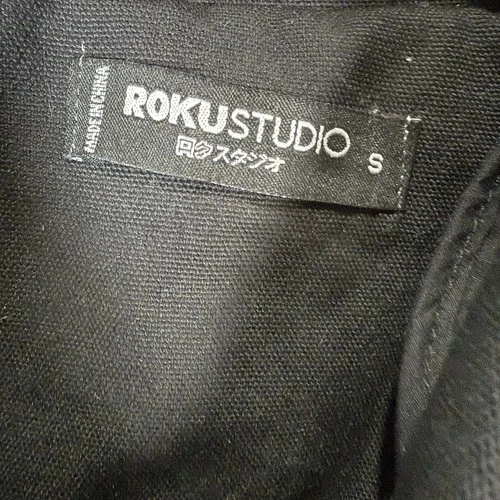 Roku Studio Street Saint Studded Canvas Jacket Size Small Black image 5