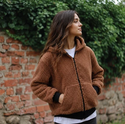Wolljacke aus Schafwolle Bomberjacke Damen Jacke MERINO wolle Lammwolle NEU - Bild 1 von 4