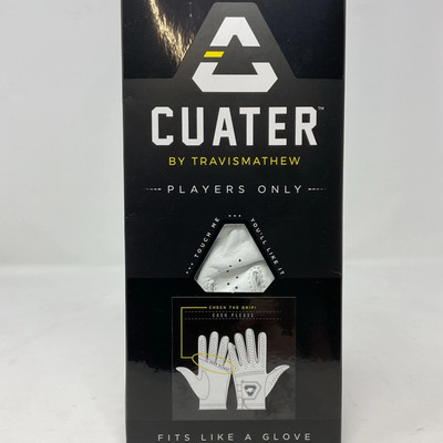 CUATER by Travis Mathew Premier Golf Glove Cash Please White Men L Cadet LH