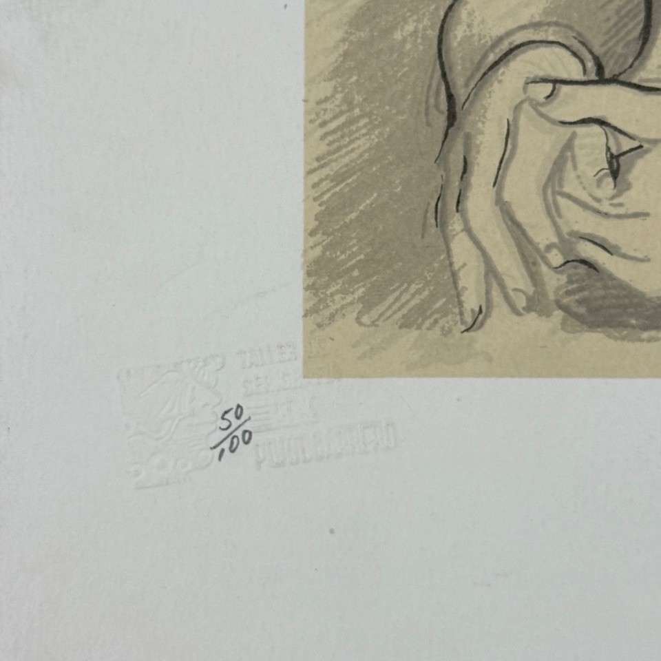 JULIO GIRONA. Engraving. Serigraphy / Cardboard. Contemporary Art. Cuban Art.