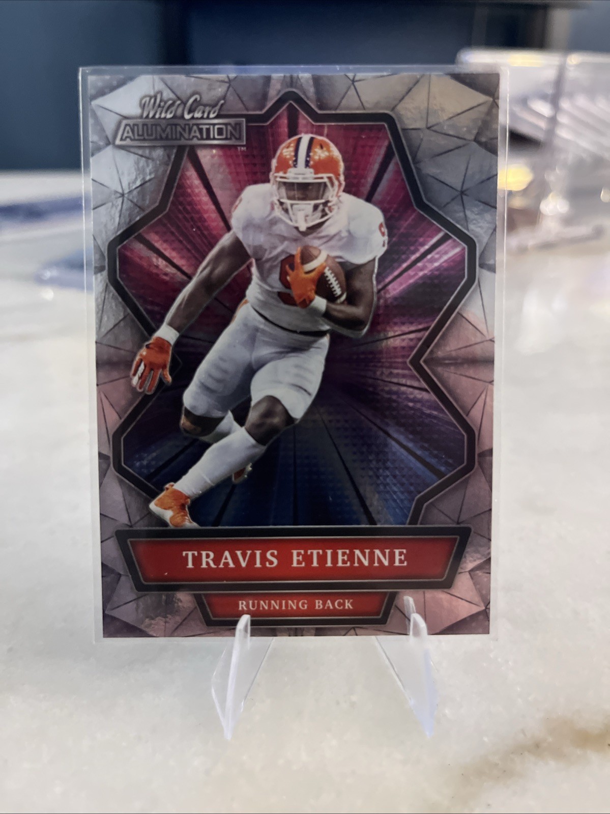 Travis Etienne Wild Card Alumination #ABC10 Holo-Lux Silver Sparkles