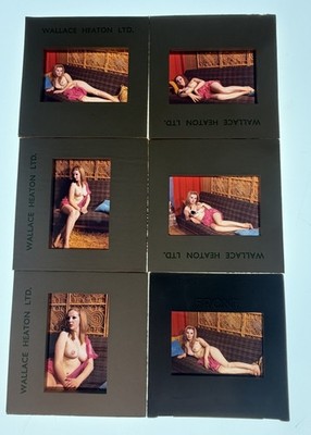 6 x GLAMOUR COLOR PHOTO DIAS.WOMAN,MODEL,REDHEAD,TOPLESS,c1960 s