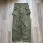 New ListingVintage 1940 WWII US Army HBT Cargo Trousers 13 Star Button Military Pants 34x32