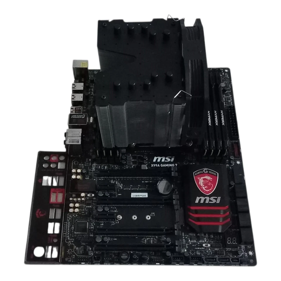 Kit Scheda Madre Msi x99A Gaming 7 con processore cpu Intel i7 6800k 64gb ddr4 - Immagine 3 di 4