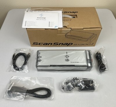 Fujitsu ScanSnap S1300i Compact Color Duplex Document Scanner Windows & Mac New