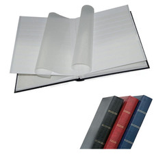 Prinz 2032 Stamp Stockbook Blue 32 Double Sided Pages Black Background