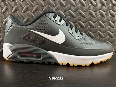NIKE AIR MAX 90 GOLF BLACK WHITE GUM HV9305-001 SIZE 12 B GRADE