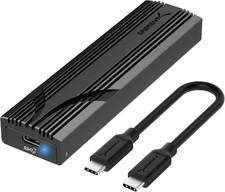 USB C Nvme Enclosure, Tool-Free M.2 SSD Case for 2230-2280, 10Gbps USB 3.2 Gen 2