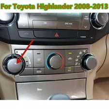 Left= Right Air Conditioning Control Knob For Toyota For Highlander 2009-2013