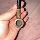 Vintage Wood Tobacco Smoking Pipe Poker Shape Brown Bowl with Black Stem. — photo 9