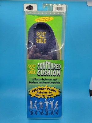 SOF SOLE CONTOURED CUSHION ALL-REPLACEMENT INSOLE MENS SIZE 9 -10.5  NWT!