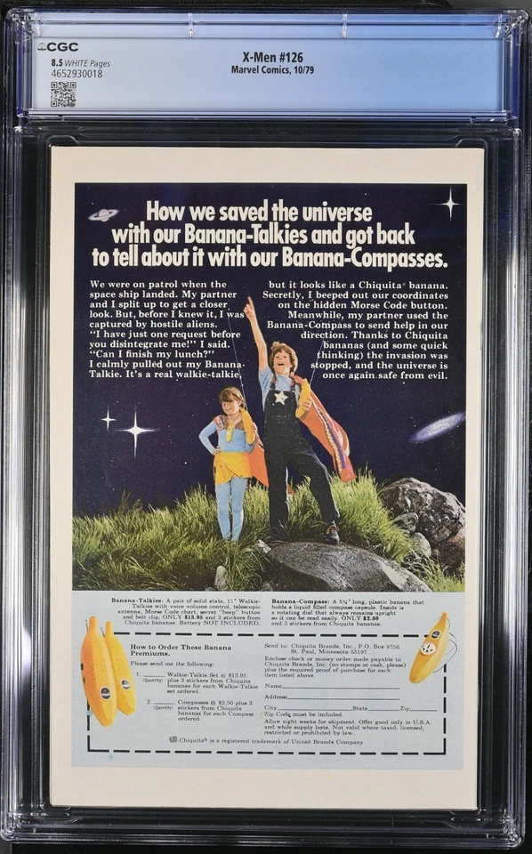 UNCANNY X-MEN #126 - QUIOSCO CGC 8,5 WP🔥PROTEUS App (1979) ¡LOSA DE GEMA DE MARVEL! Foto 2 de 2