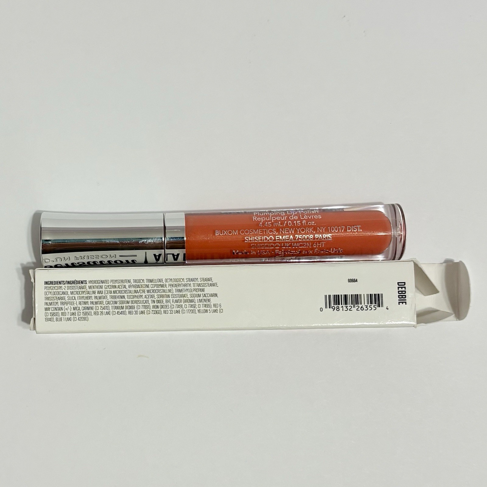 Buxom Full On Lip Polish Debbie Plumping Shine 0.15 fl Oz (4.45 mL) NEW