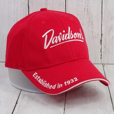 Davidson s Cap Hat Ball Cap Firearms Distributor Established In 1932 Red