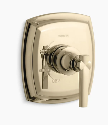 #ad Kohler TS16235 4 AF Margaux Rite Temp Valve Trim Vibrant French Gold $119.49
