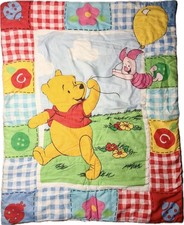 Pooh Disney Winnie the Pooh Piglet Crib Quilt Nursery Bedding Coverlet