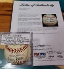 ⚾️300 Win Club* HOF Signed Baseball By 8! PSA/DNA-Ryan, Carlton, Seaver, Spahn⚾️