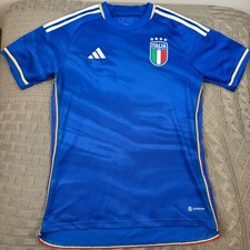 Adidas Blue Italy Soccer Jersey ~ Small