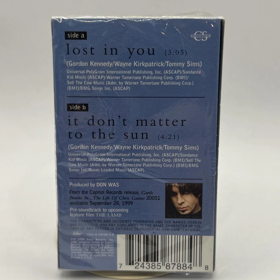 Garth Brooks as Chris Gaines - Lost In You Cassette Single SEALED! — 第 2/3 张图片