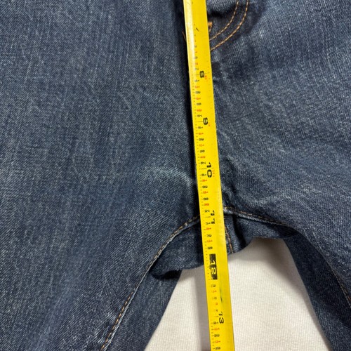 Abercrombie & Fitch Men's Straight Leg Button Fly Jeans Size 33x32 Dark Wash - Afbeelding 15 van 16