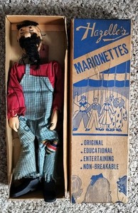 1940s HAZELLES # 721 MOUNTAINEER  MARIONETTE IN ORIGINAL BOX