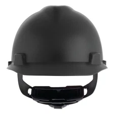 V-Gard Cap-Style Hard Hat with Fas-Trac III Suspension, Matte, Black MSA
