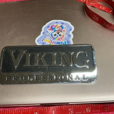 Viking Professional 6'' Metal Emblem CHROME Logo Badge