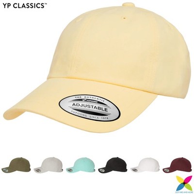 YP Classics Peached Cotton Twill Dad Cap Baseball Hat, Low-Profile