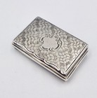 RARE VICTORIAN STERLING SILVER VESTA CASE BOX Birmingham 1853
