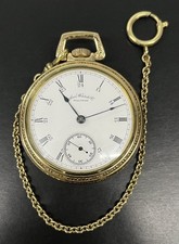 1906 WALTHAM 17J 18S ANTIQUE OPEN FACE POCKET WATCH (MVP035907)