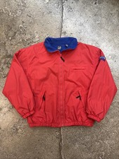 Vintage Gap MTN Mountain Gear Red And Blue Fleece zip up mens jacket Sz XL