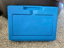 Vintage 1983 Lego Blue Plastic Storage Box Container Carrying Case Only-No Legos