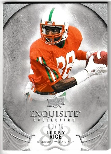 2013 Upper Deck Exquisite Base #3 Jerry Rice MVSU San Francisco 49ers 60/70