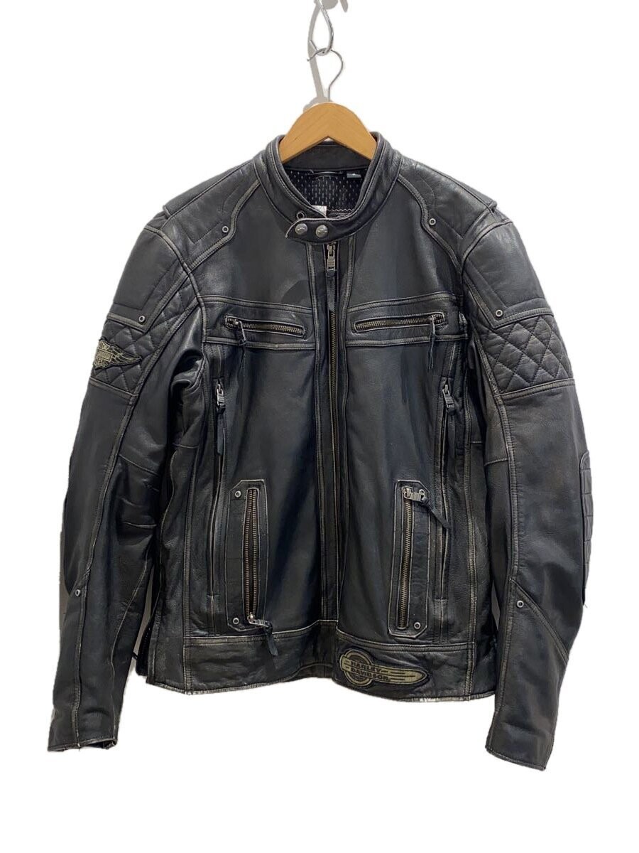 Harley Davidson Davidson/Leather Jacket Blouson/M/Leather/Blk/97138-Vm 4812