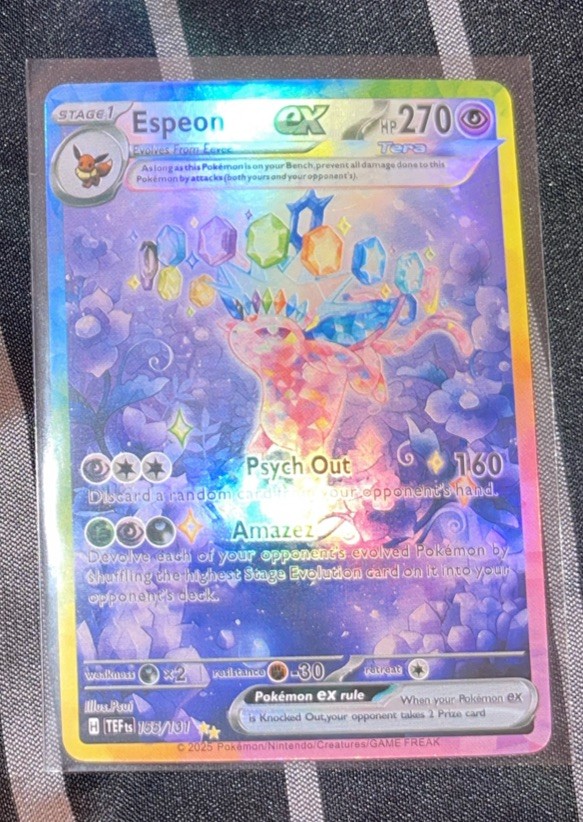 Espeon ex 155/131 - Pokemon TCG SV: Prismatic Evolutions Holo - SIR