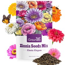 Groundio Zinnia Seeds Mix, 1 Oz, Over 3,000 Flowers 1 OZ, Colorful  268.96 per gallon