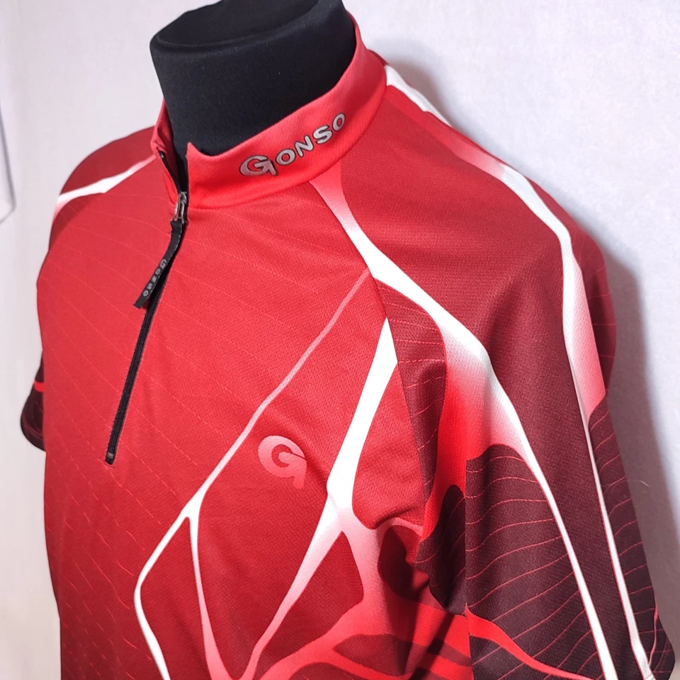Gonso Ciclismo Bicicleta Bicicleta Hombres Jersey Camisa Poliéster Talla XXL 2XL Foto 4 de 4