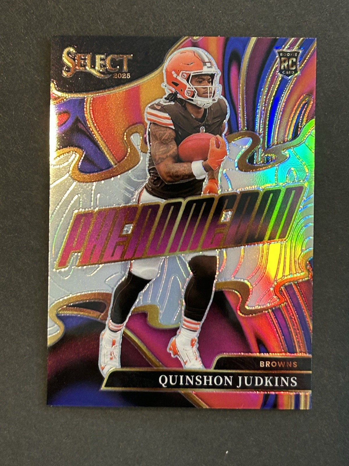 2025 Panini Select Quinshon Judkins RC Phenomenon Prizm Silver