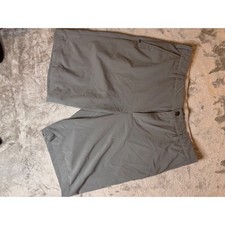 Adidas Golf Shorts Mens 34 Grey Excellent Stretch Performance Flat Front Tech