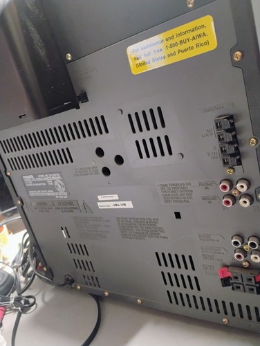 Aiwa 5CD Changer Radio Compact Disc Stereo System CX-ZR774u - For Parts Read - Picture 15 of 16